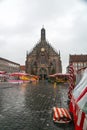 The Hauptmarkt is the central square in the old town of Nuremberg, Germany