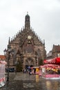 The Hauptmarkt is the central square in the old town of Nuremberg, Germany