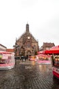 The Hauptmarkt is the central square in the old town of Nuremberg, Germany