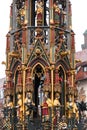 The Hauptmarkt is the central square in the old town of Nuremberg, Germany