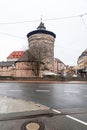 Neutorturm in the old town of Nuremberg, Germany