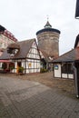 Neutorturm in the old town of Nuremberg, Germany