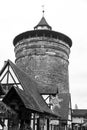 Neutorturm in the old town of Nuremberg, Germany