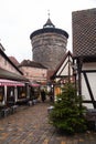 Neutorturm in the old town of Nuremberg, Germany