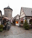 Neutorturm in the old town of Nuremberg, Germany