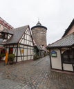 Neutorturm in the old town of Nuremberg, Germany