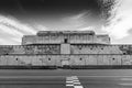 NUREMBERG, GERMANY, 28 JULY 2020 Remains of the Zeppelinfeld grandstand in Nuremberg, Germany. It is the grandstand from which