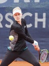 Nuremberg, Germany - May 20, 2019: American tennis player Alison Riske at the Euro 250.000 WTA Versicherungscup Tournament 1st Royalty Free Stock Photo