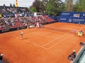 Nuremberg, Germany - May 23, 2019: Centre court at the Euro 250.000 WTA Versicherungscup Tournament during the matchY Putintseva Royalty Free Stock Photo