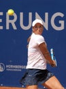 Nuremberg, Germany - May 23, 2019: Kazach tennis player Yulia Putintseva at the Euro 250.000 WTA Versicherungscup Tournament Royalty Free Stock Photo