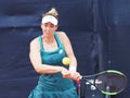 Nuremberg, Germany - May 23, 2019:  Serbian player Nina Stojanovic  at the Euro 250.000 WTA Versicherungscup Tournament Royalty Free Stock Photo