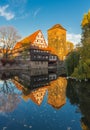 Nuremberg-Germany- mirror cityscape Royalty Free Stock Photo