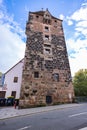 The Schuldturm in the historical Old Town or Altstadt in the Franconia Bavarian City or