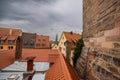 View from the Imperial Castle (Kaiserburg) over the rooftops of the old town (Altstadt).