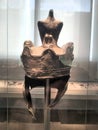 Nuremberg, Germany 10.19.2019: Roman parade helmet, bronze with tinned surface, second half of 2nd century AD Royalty Free Stock Photo