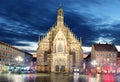 Nuremberg Hauptmarkt - cathedral  , Bavaria, Germany Royalty Free Stock Photo