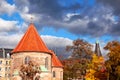 Nuremberg Johannisfriedhof Cemetery in the Autumn Royalty Free Stock Photo