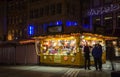 Nuremberg (Nuernberg), Germany- Christmas stall-night scene Royalty Free Stock Photo