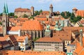 Nuremberg (NÃÂ¼rnberg) Germany- old town-aerial view Royalty Free Stock Photo