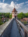 Nuremberg turrets NÃÂ¼rnberger TÃÂ¼rmchen as part of the historic town fortifications in Bad Wimpfen. Neckar Valley, Kraichgau,