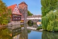 Nuremburg, Germany at Hangman`s Bridge Royalty Free Stock Photo