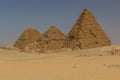 Nuri pyramids in the desert near Karima town, Sud