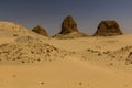 Nuri pyramids in the desert near Karima town, Sud