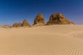 Nuri pyramids in the desert near Karima town, Sud