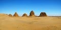 Nuri pyramids, Napata, Sudan Royalty Free Stock Photo