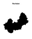 Nuristan outline map Royalty Free Stock Photo