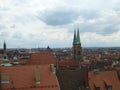 Nurnberg Cahtedral with blue sky Royalty Free Stock Photo