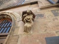 Nurnberg Cahtedral Figure on Wall Royalty Free Stock Photo