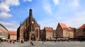 NURNBERG, GERMANY - JULY 13 2014: The Frauenkirche (Church of La