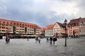 NURNBERG, GERMANY - JULY 13 2014: Hauptmarkt, the central square