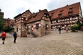 NURNBERG, GERMANY - JULY 13 2014.View at the famous Kaiserburg Imperial Castle in Nuremberg, Germany