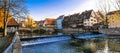 Nurnberg old town in autumn colors. Landmarks of Germany series.