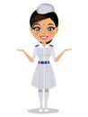 An Indian/ Asian nurse in her uniform