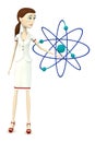 Nurse with atom