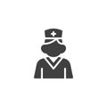 Nurse avatar vector icon Royalty Free Stock Photo