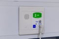 Nurse call button system in the inpatient room Royalty Free Stock Photo