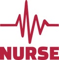 Nurse Cardiac Frequency Royalty Free Stock Photo