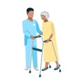 Nurse caring for the elderly