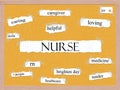 Nurse Corkboard Word Concept