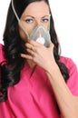 Nurse with CPR Mask Royalty Free Stock Photo