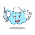 Nurse cute cloud character cartoon