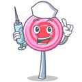 Nurse cute lollipop character cartoon