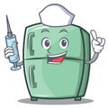Nurse cute refrigerator character cartoon