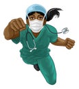Nurse Doctor Woman Super Hero Medical Concept Royalty Free Stock Photo