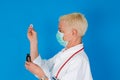 Nurse with face mask Royalty Free Stock Photo