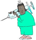 Nurse With A Giant Syringe